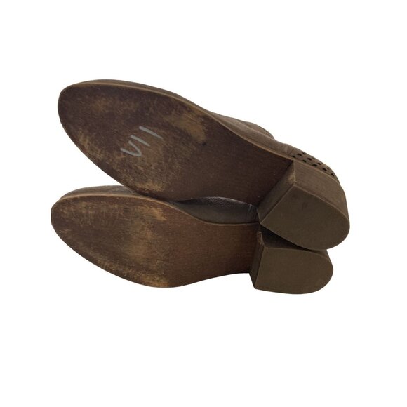 Susina Womens size 11M Taupe Suede Leather Zipper Back Closure Ankle Boots - Picture 6 of 7